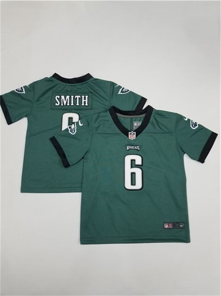 Toddlers Philadelphia Eagles #6 DeVonta Smith Green Vapor Untouchable Stitched Football Jersey